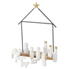 Boltze home kerststal 12-delig 22x6x32cm