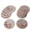 Boltze home onderzetterset vilt met bloemen 6 stuks