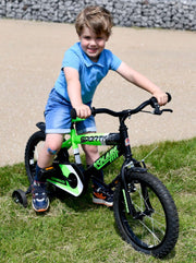 Volare Sportivo Kinderfiets Jongens 14 inch Neon Groen Zwart 95% afgemonteerd - afbeelding 4