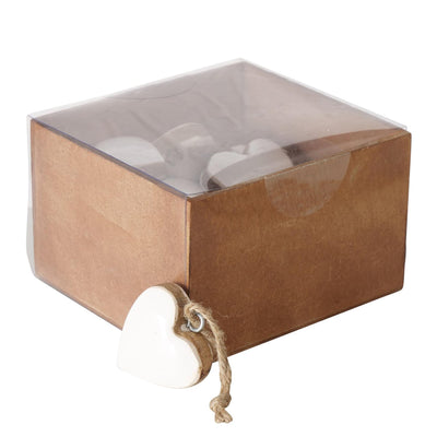 Boltze home hanger hart inami hout 5x5cm 16 stuks