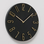 Boltze home wandklok 'tempo' kunststof dia.30x3,5cm analoog matzwart - afbeelding 2