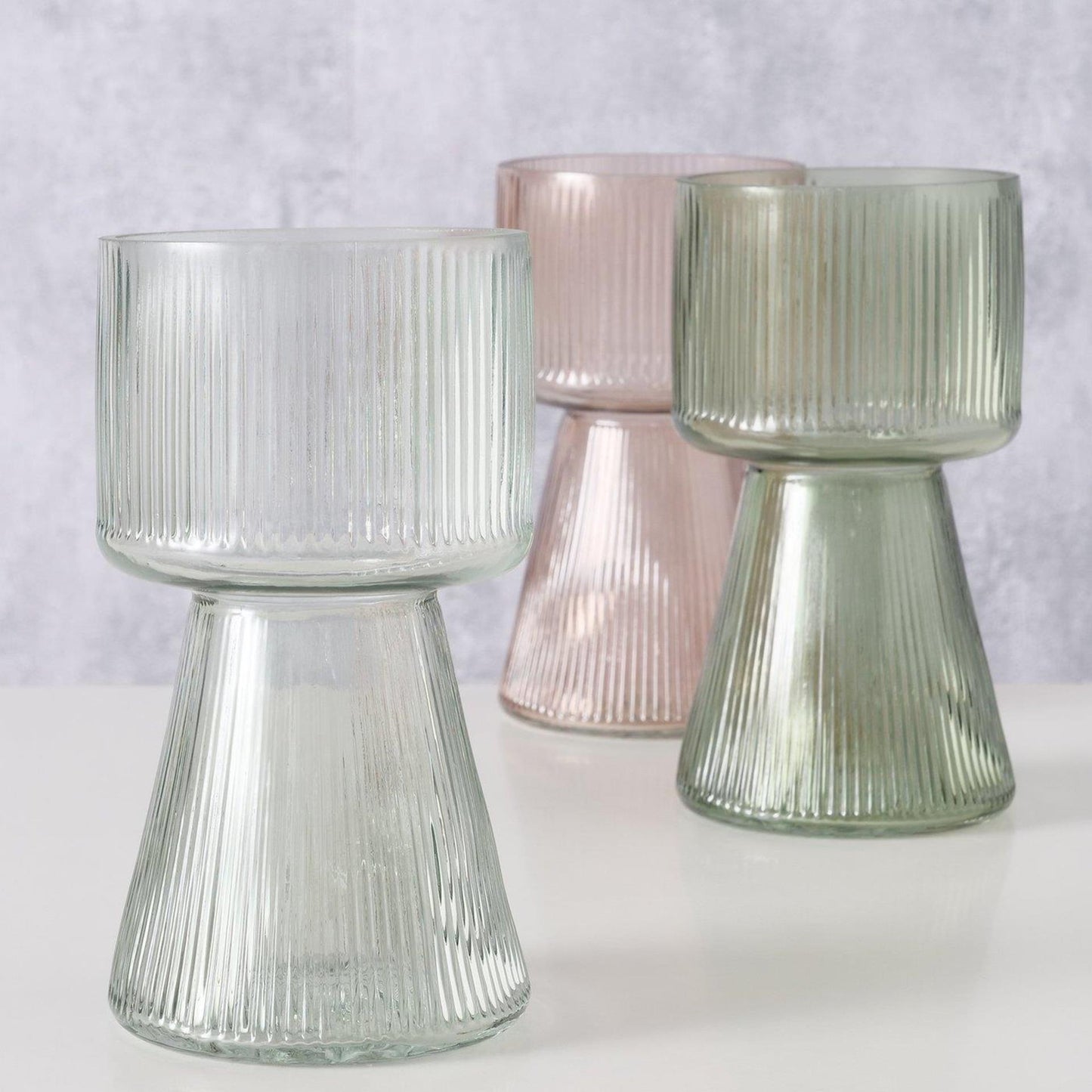 Boltze home vaas imano glas ø10xh18cm