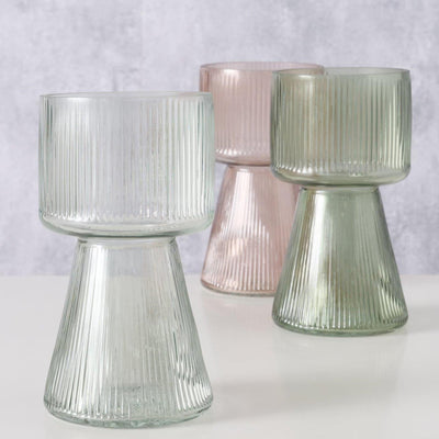 Boltze home vaas imano glas ø10xh18cm