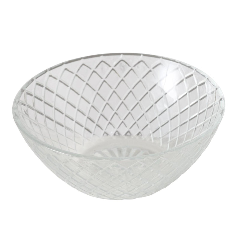 Boltze home schaal rond glas dia.13x5cm