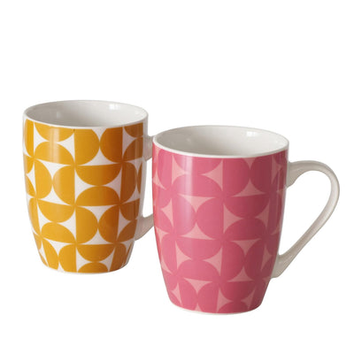 Boltze home beker 350 ml porselein retro