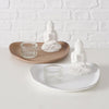 Boltze home dienblad met decoratie 2 assorti