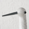 Boltze home beeld metalen vogel 'jaron' wit l22xb11xh55cm voor binnen