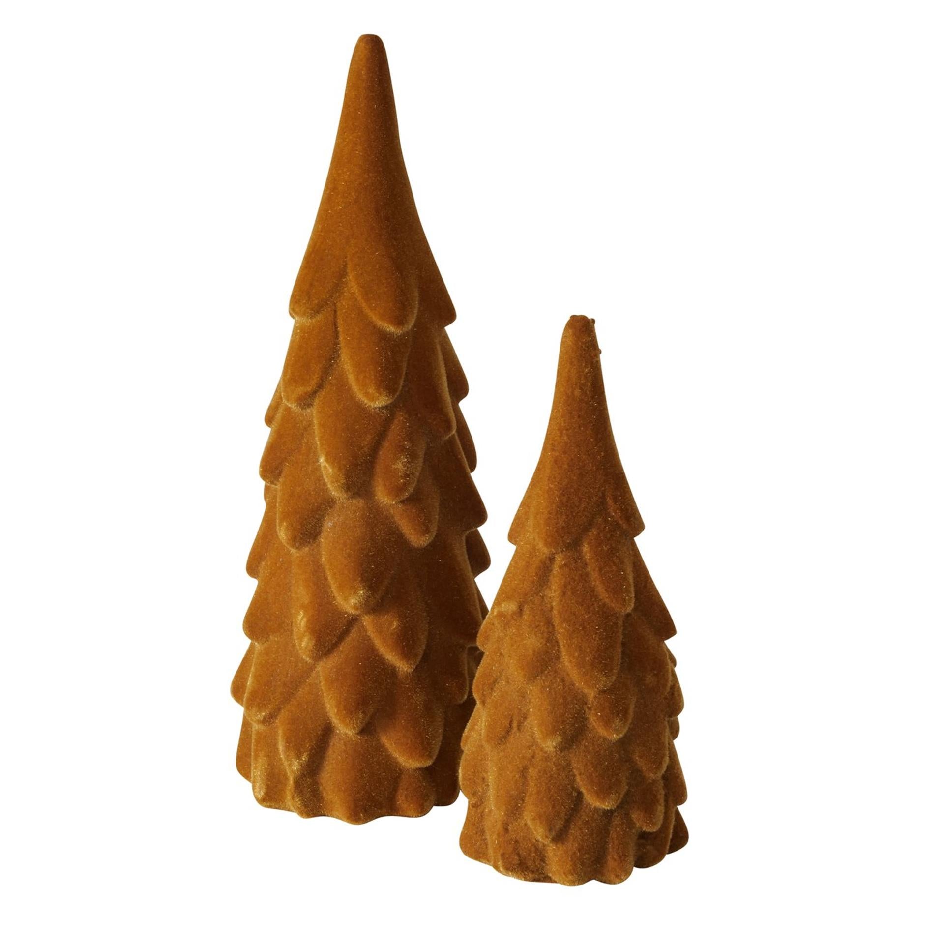 Boltze home decoratieve kerstboom boogy 2-delig h22 cm polyresin bruin