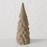 Boltze home decoratief kerstboom 2-delig h22 cm polyresin beige - afbeelding 2
