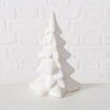 Boltze home deco kerstboom cristo steen h14,5cm wit