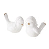 Boltze home vogel ville dolomiet h9cm wit