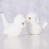 Boltze home vogel ville dolomiet h9cm wit