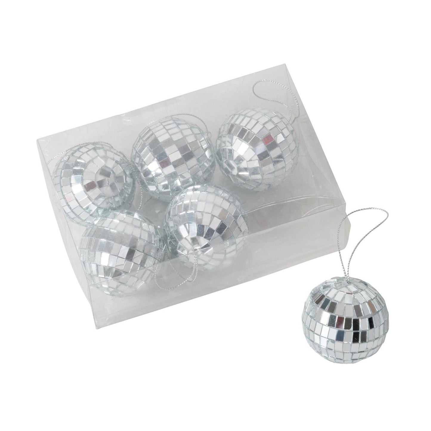 Boltze home kerstbal disco glas 5x5cm 6-delig