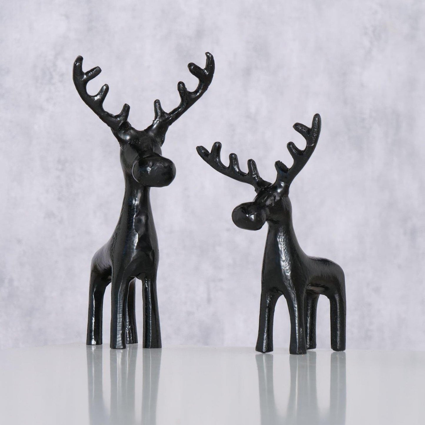 Boltze home figuur eland zwart 2-delig