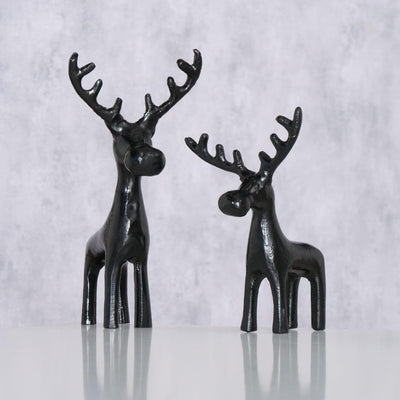 Boltze home figuur eland zwart 2-delig