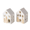 Boltze home deco huisje castle porselein led h10,5cm
