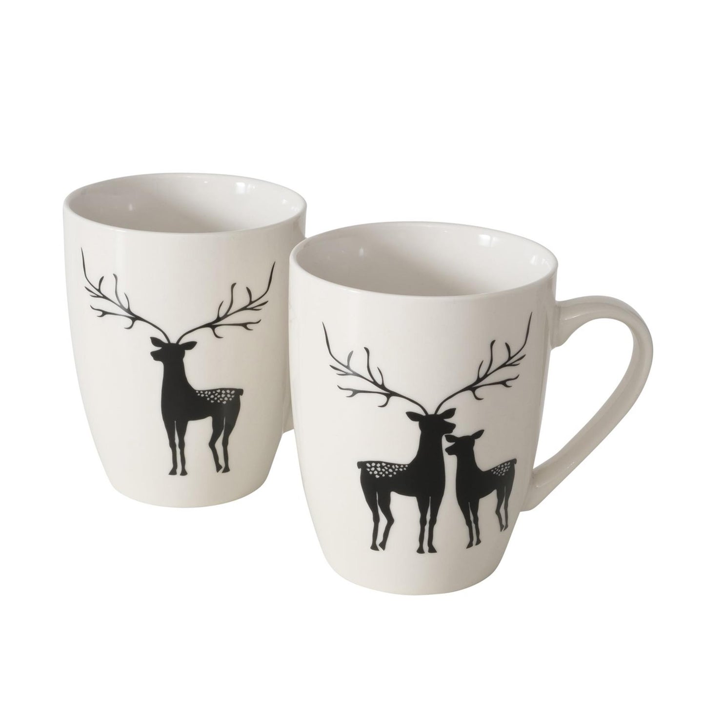 Boltze home mok rendier wilbur h10,5cm porselein