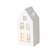 Boltze home deco huisje domizil metaal met led h22,3cm (exclusief 3x aaa batterij)