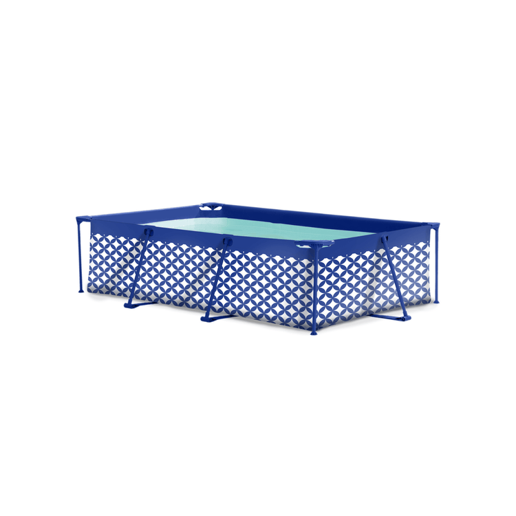 Elegance | donkerblauw wit opzet zwembad 260x160x65 cm