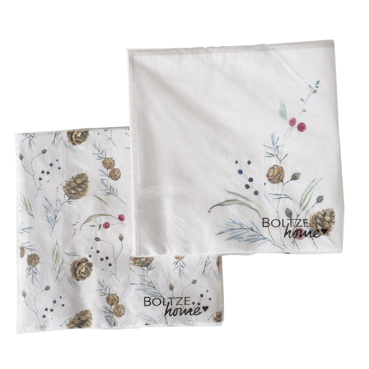 Boltze home servetten dennenappels 20 dlg.