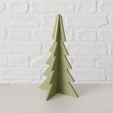 Boltze home decoratief kerstboom ceti 3-delige set h11,5-30cm licht groen midden groen donker groen - afbeelding 2