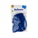 Paperdreams ballonnen 10 pcs - blauw latex - afbeelding 1
