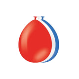Paperdreams ballonnen 10 pcs - rood wit blauw latex - afbeelding 2