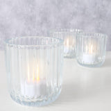 Boltze home theelichthouderset sikel 3-delig glas helder - afbeelding 2