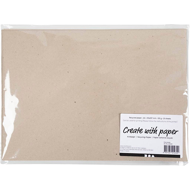 Https: www.cchobby.nl recycled-papier-a4-vel-210x297-mm-100-gr-grijs-bruin-20-vel-1-doos