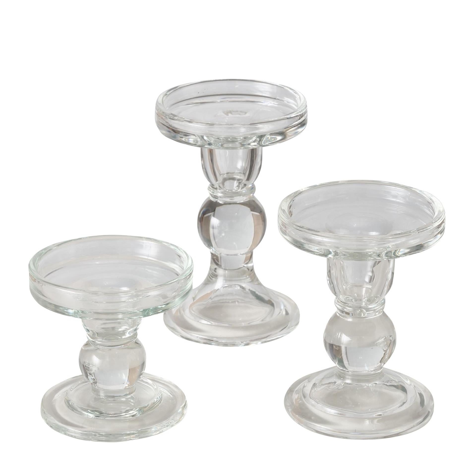 Boltze home kandelaar matar 3 delig h 8,5-13,4 cm helder glas