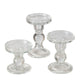 Boltze home kandelaar matar 3 delig h 8,5-13,4 cm helder glas