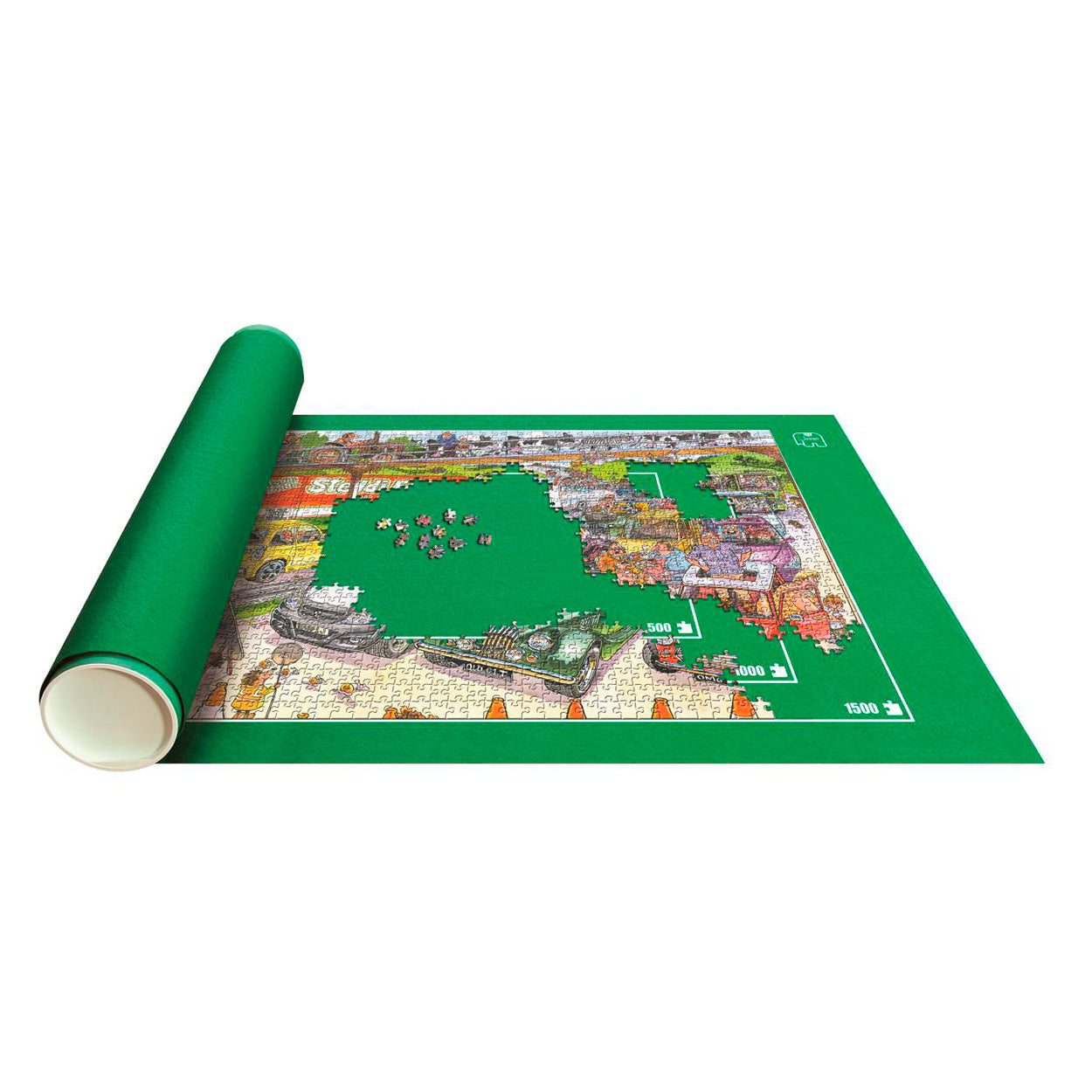 Jumbo puzzel mates puzzel rolmat 500 - 1500st.