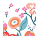 Duni servetten vibrant bloom 3-laags tissue 24x24cm