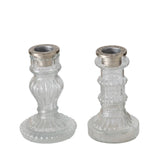 Boltze home kandelaar moline h11,5cm helder glas - afbeelding 1
