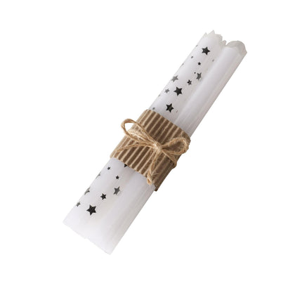 Boltze home dinerkaars sari set a 2 stuks h20x2,2cm wit