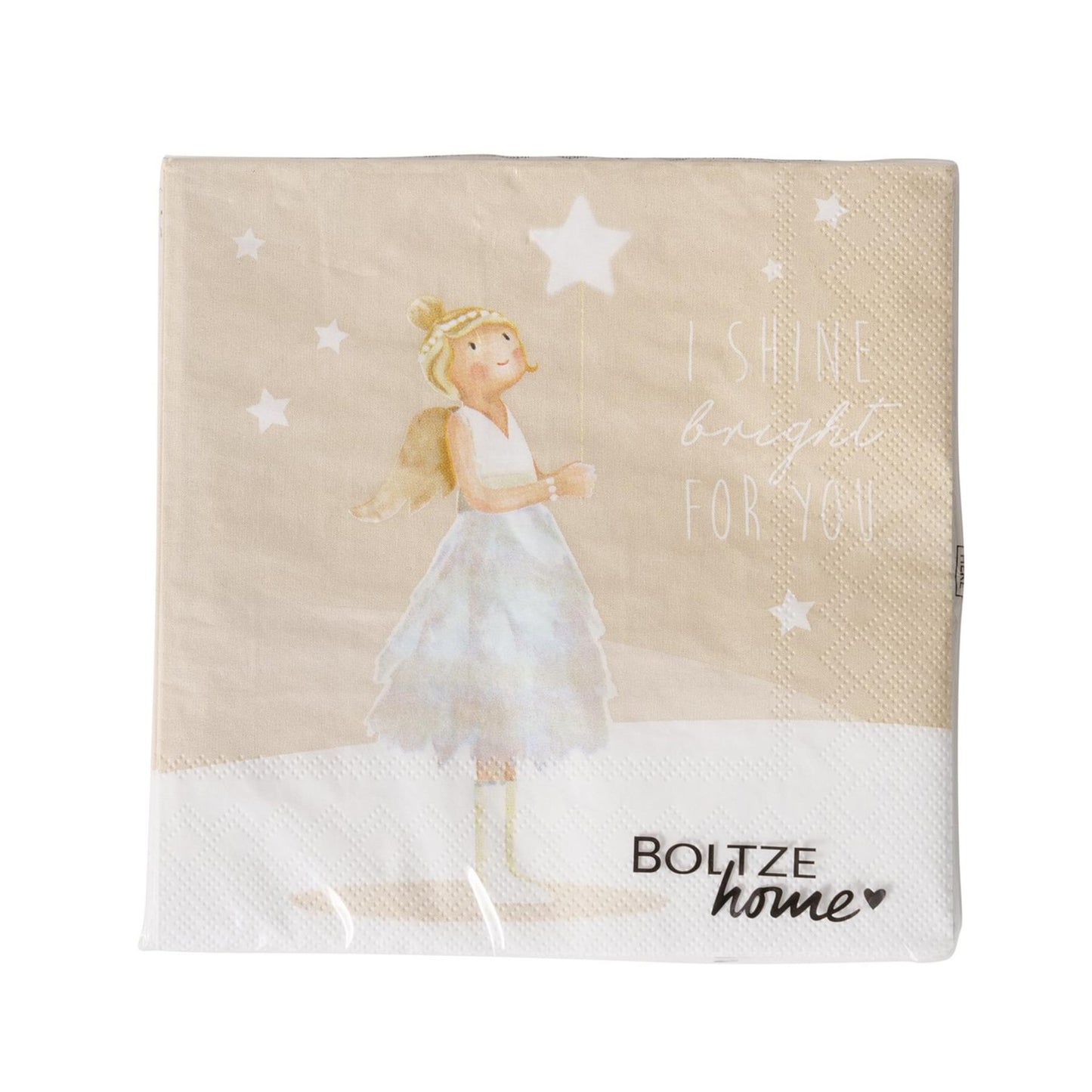 Boltze home servetten kerstengel 20 dlg.