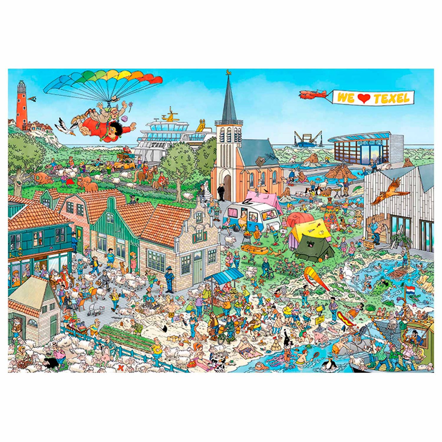 Jan van haasteren legpuzzel - texel, 1000st.