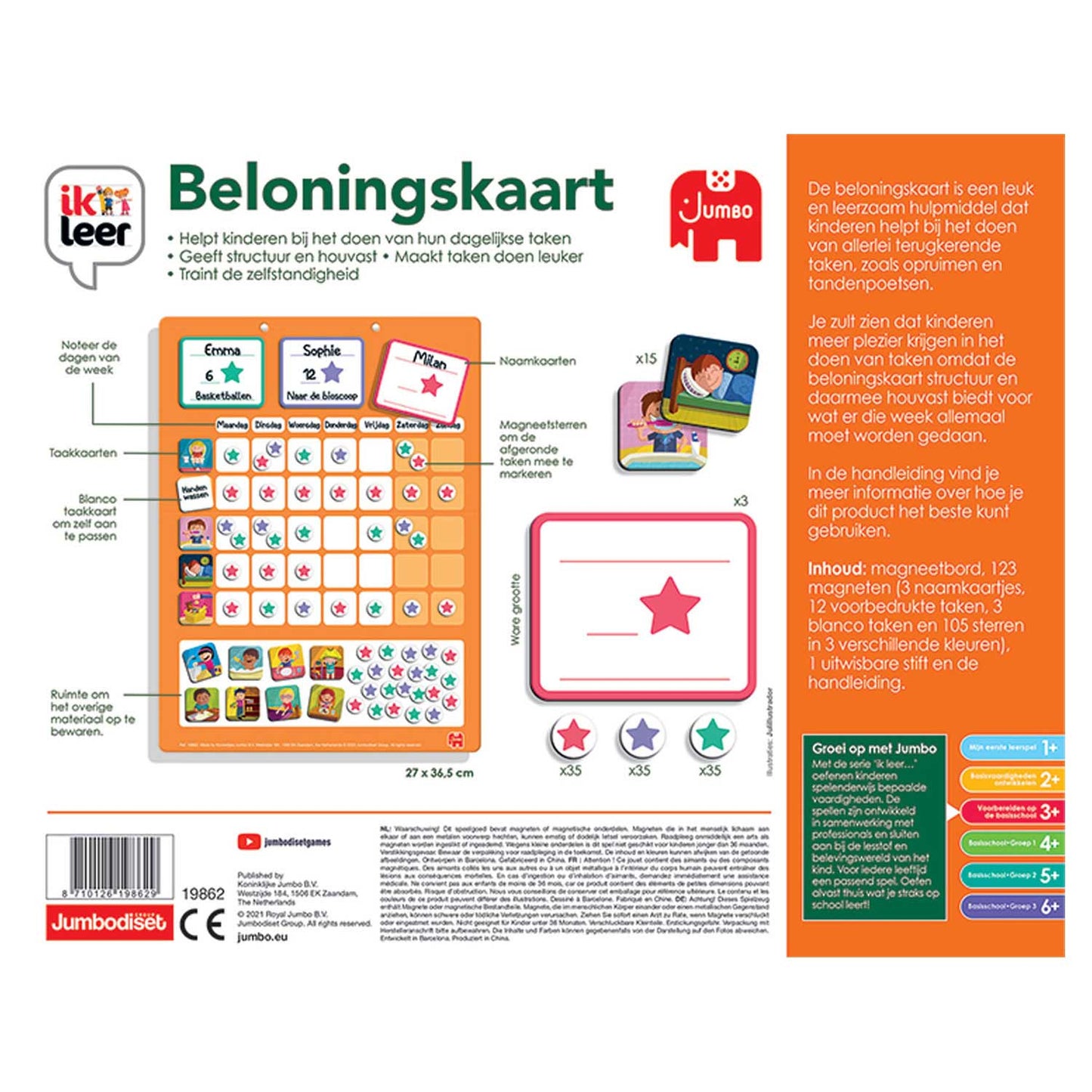 Jumbo Ik leer Beloningskaart Educatief Spel