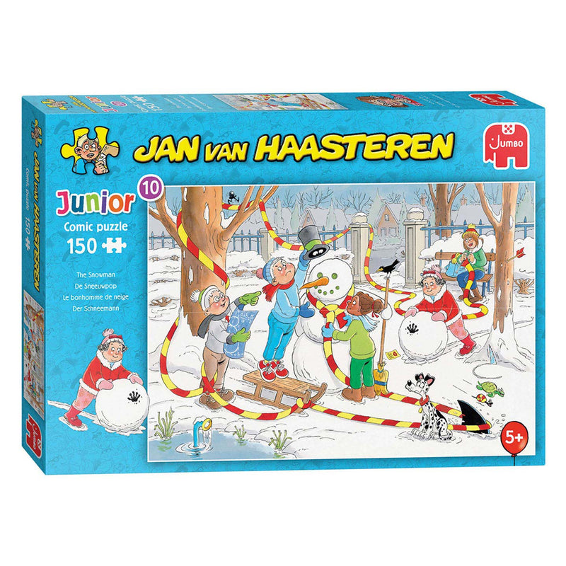 Jan van haasteren legpuzzel junior - snowman, 150st.