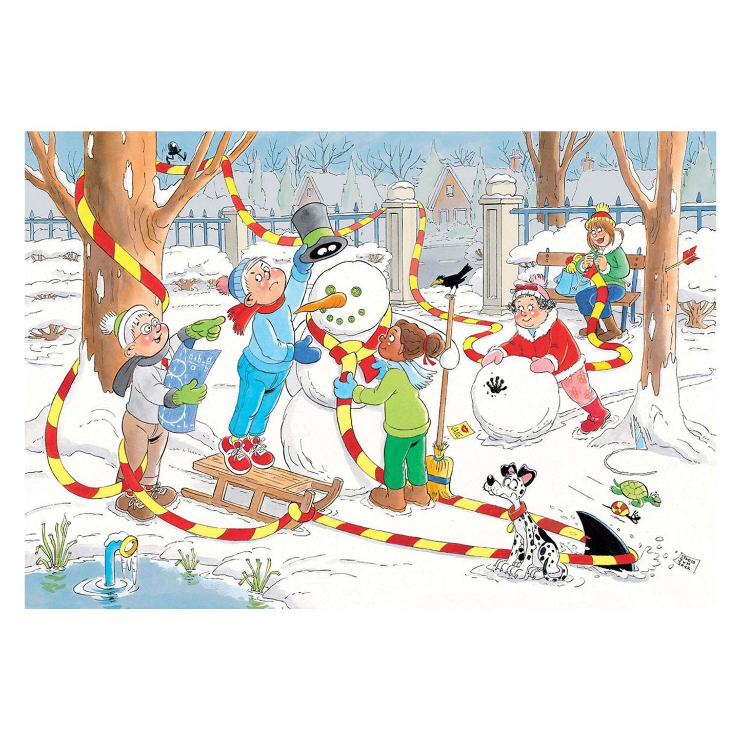 Jan van haasteren legpuzzel junior - snowman, 150st.