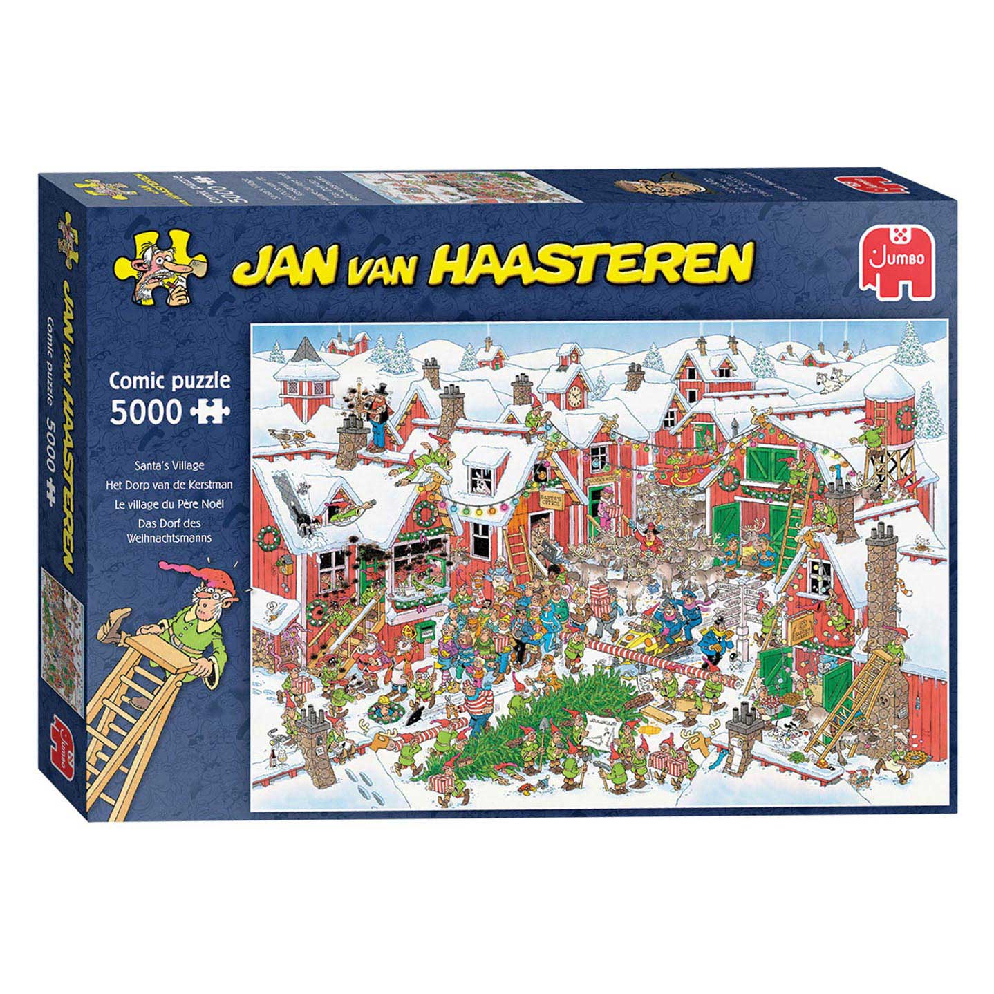 Jan van haasteren legpuzzel - santa's village, 5000st.