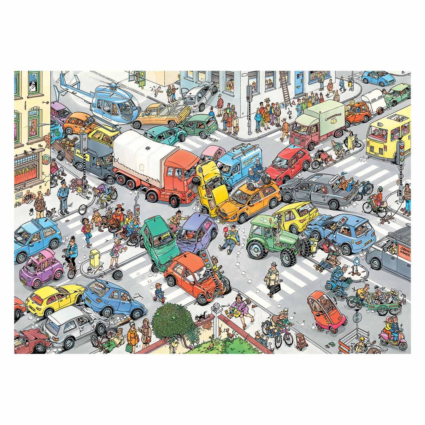 Jan van Haasteren Legpuzzel Traffic Chaos, 2x1000st.