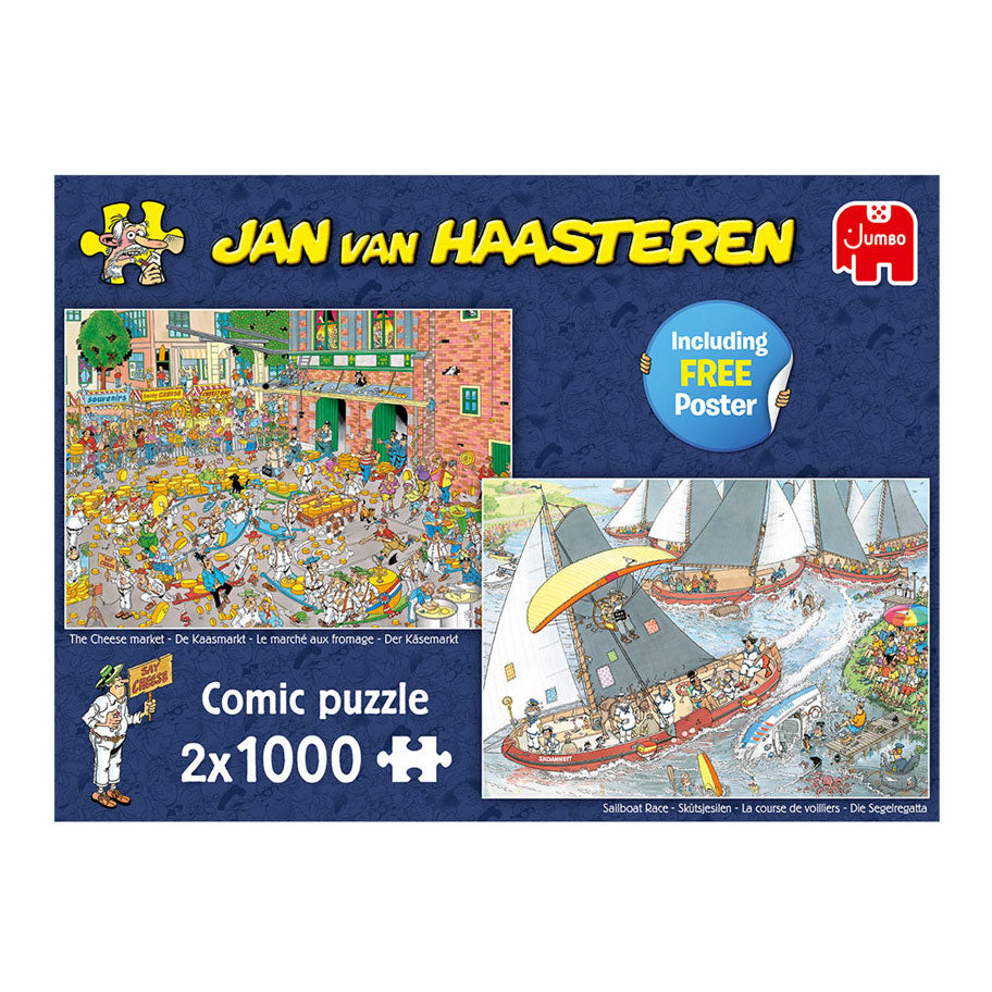 Jan van haasteren legpuzzel - hollandse tradities, 2x1000st.