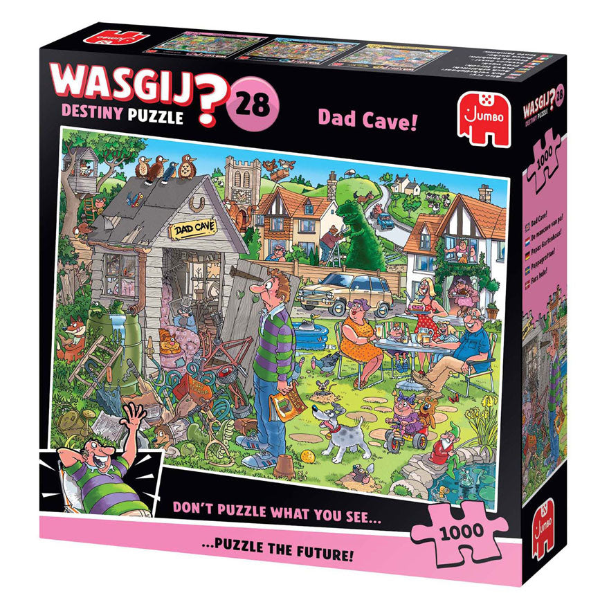 Jumbo wasgij destiny 28 legpuzzel - de mancave van pa, 1000st.