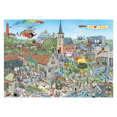 Jumbo jan van haasteren legpuzzel - rondje texel, 1000st.