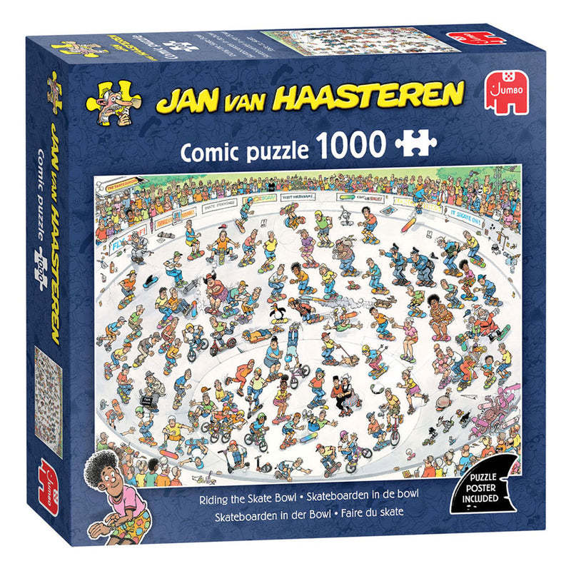 Jumbo jan van haasteren legpuzzel - skateboarden in de bowl - 1000st.