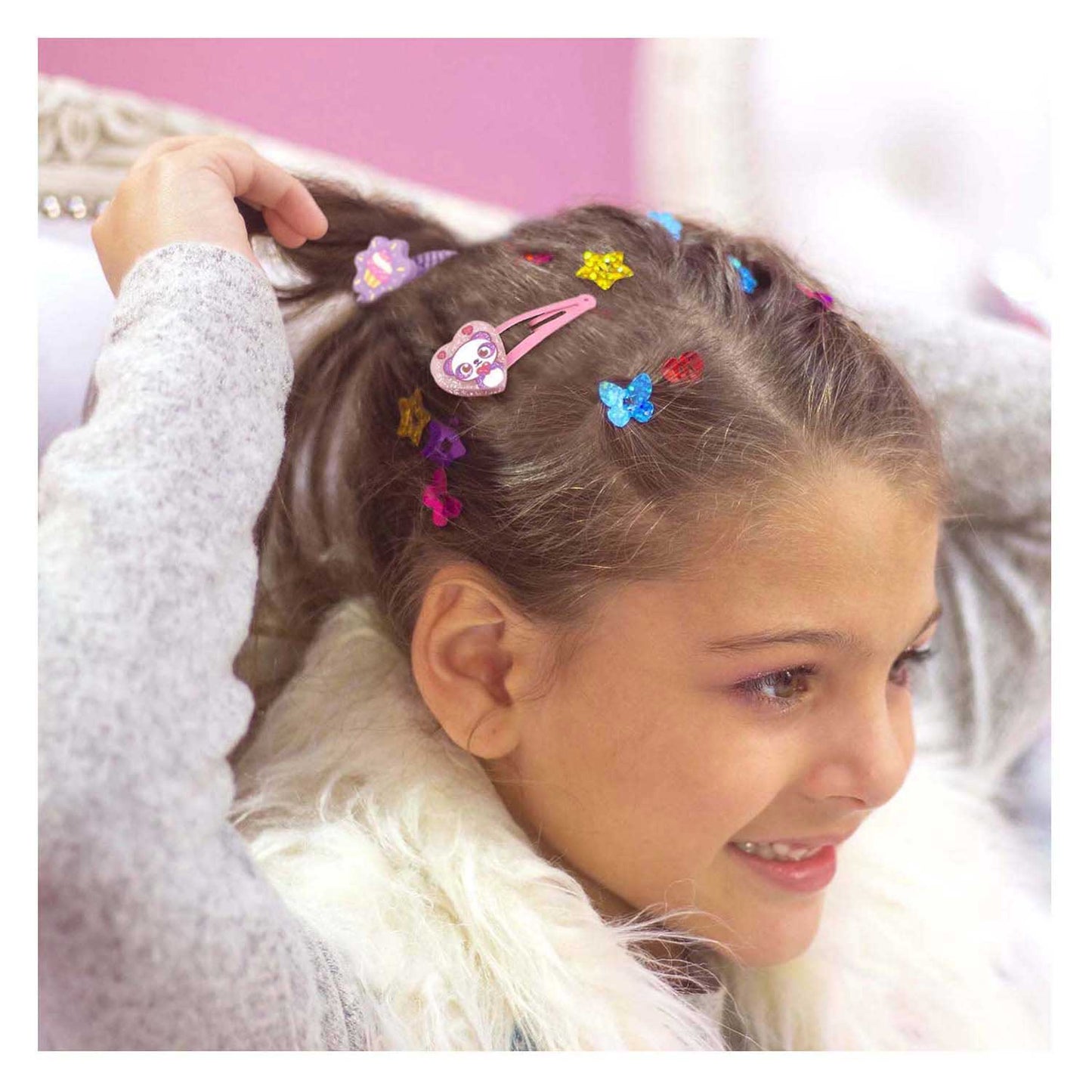 Jumbo funlockets geheime spiegel met haarglinsters | 2 stuks