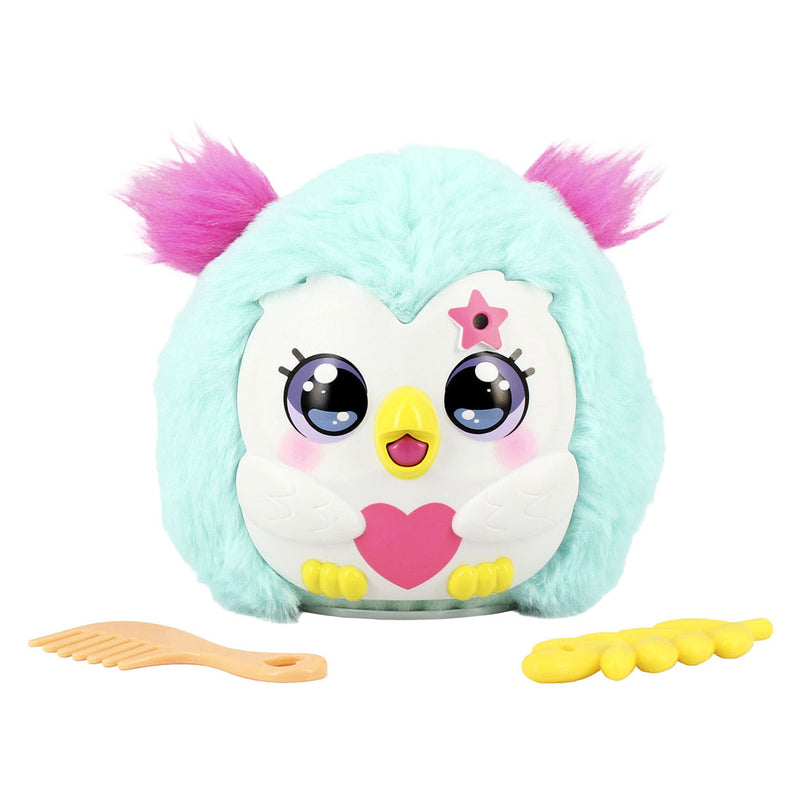 Jumbo funtasy family kiss-meez uil - interactieve knuffel