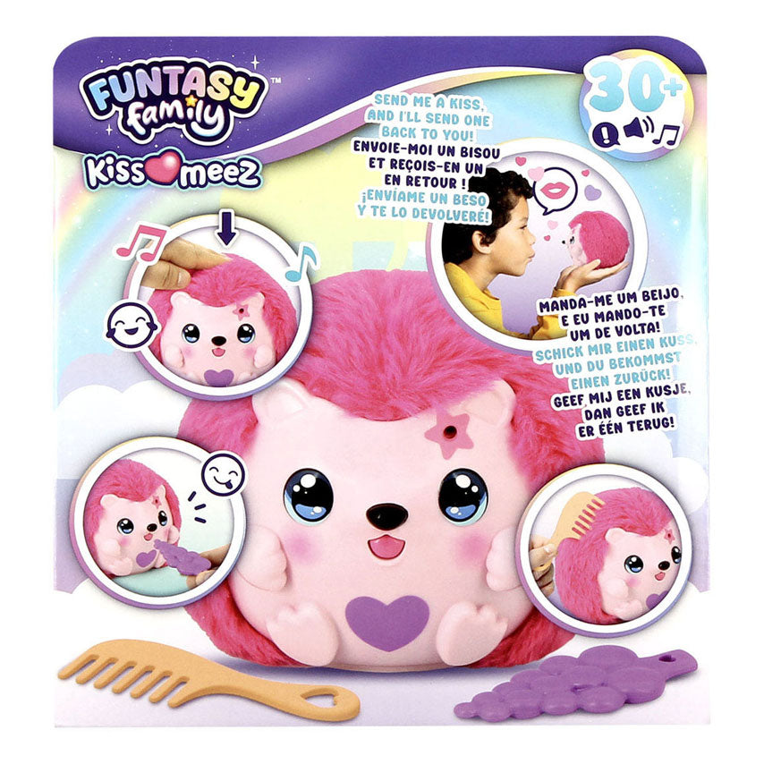 Jumbo funtasy family kiss-meez egel - interactieve knuffel