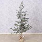 Boltze home kerstboom kiefer h180cm, ijzer, polyethyleen, jute - afbeelding 2